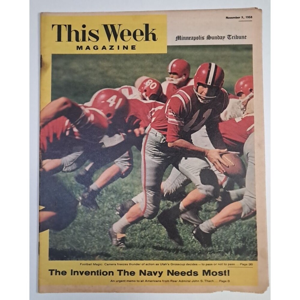This Week Magazine Minneapolis Sunday Tribune 11/9/58 Lee Grosscup Utah